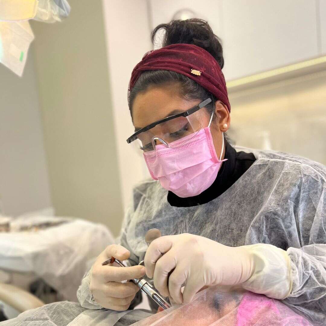 Aplicação Anestesia Cirurgia de Bichectomia em Florianopolis.